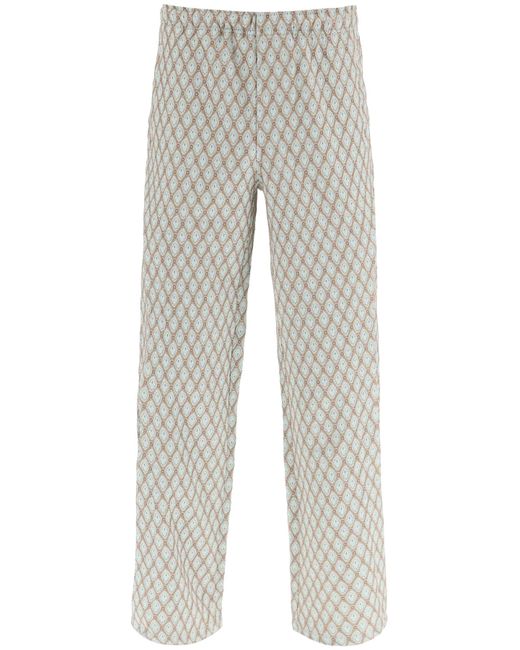 Andersson Bell GEOMETRIC JACQUARD PANTS WITH SIDE OPENING