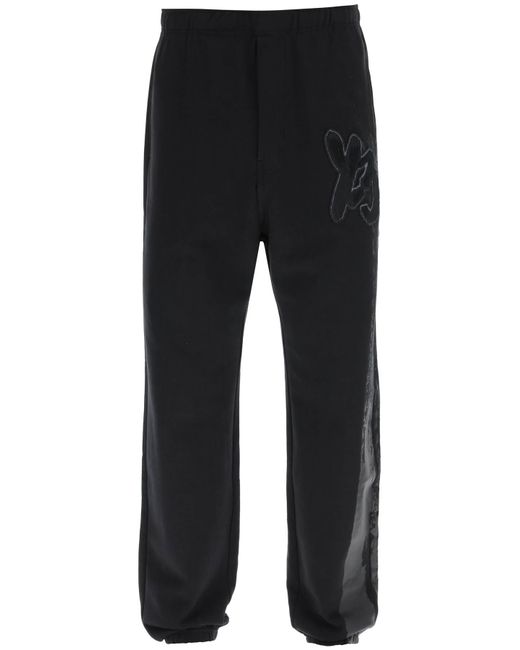 Y-3 JOGGER PANTS WITH COATED DETAIL