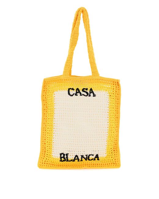 Casablanca Tennis Crochet Tote Bag