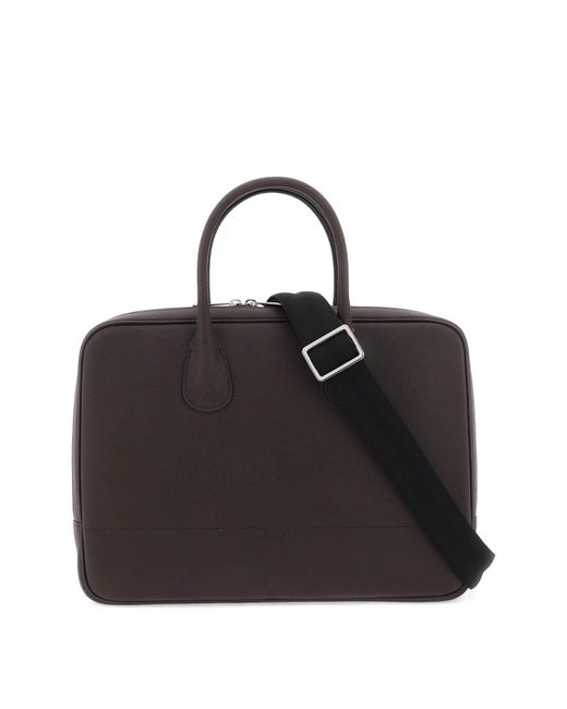 Valextra Leather Business Bag