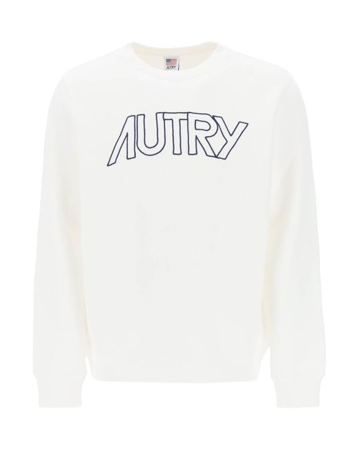 Autry Crew-Neck Sweatshirt With Logo Embroidery