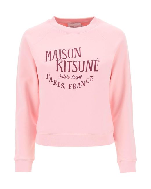 Maison Kitsuné Crew-Neck Sweatshirt With Print