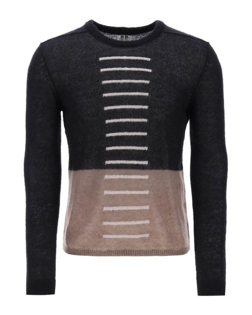 Rick Owens Judd sweater with contrasting lines