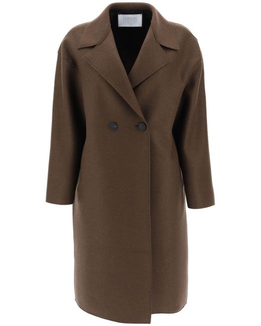 Harris Wharf London Cocoon coat in pressed
