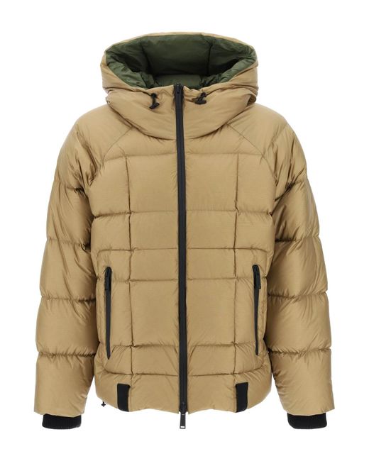 Dsquared2 Logo print hooded down jacket
