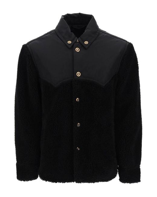 Versace Barocco Silhouette fleece jacket