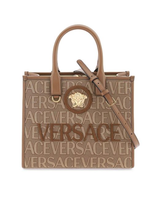 Versace Allover small tote bag