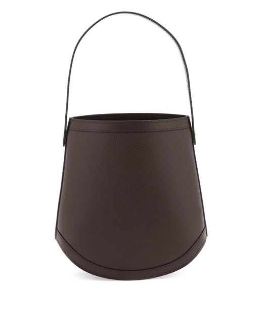 Savette Grained leather bucket bag