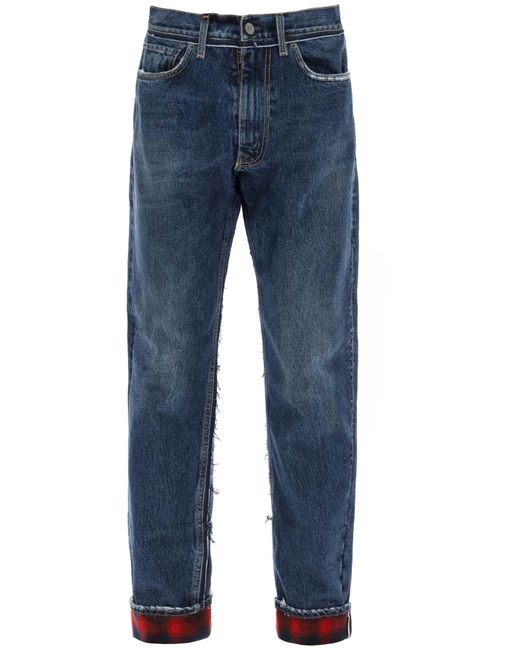 Maison Margiela Pendleton jeans with inserts