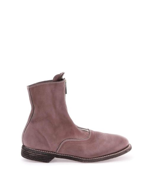 Guidi Front zip ankle boots