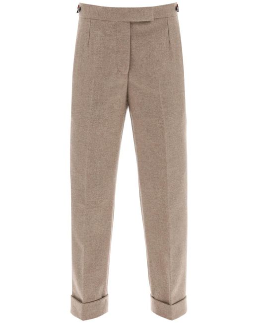 Thom Browne Cropped flannel pants