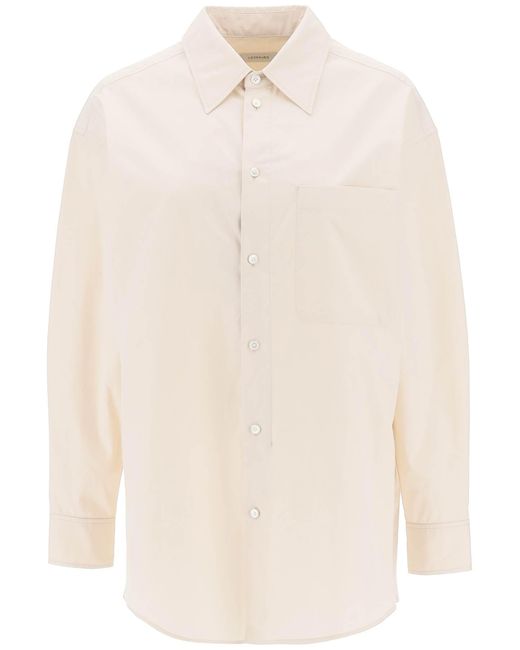 Lemaire Oversized shirt in poplin