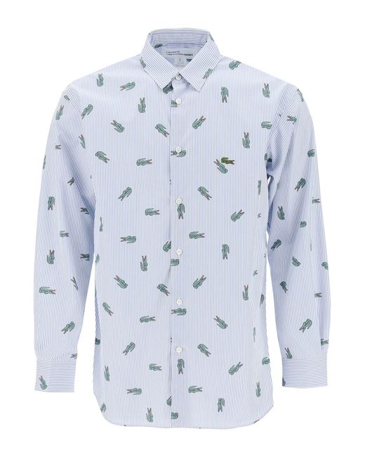 Comme Des Garçons Shirt Boy X Lacoste oxford shirt with crocodile motif