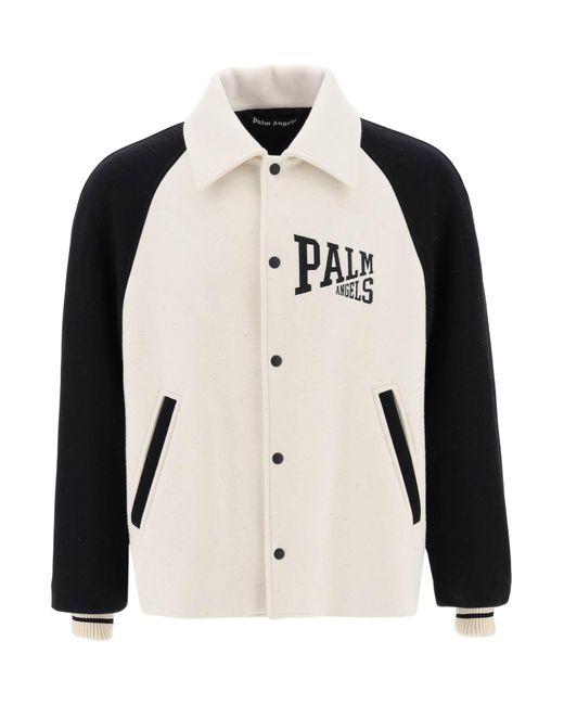 Palm Angels Varsity jacket with embroidery