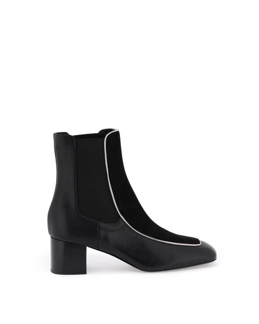 Totême Smooth and suede ankle boots