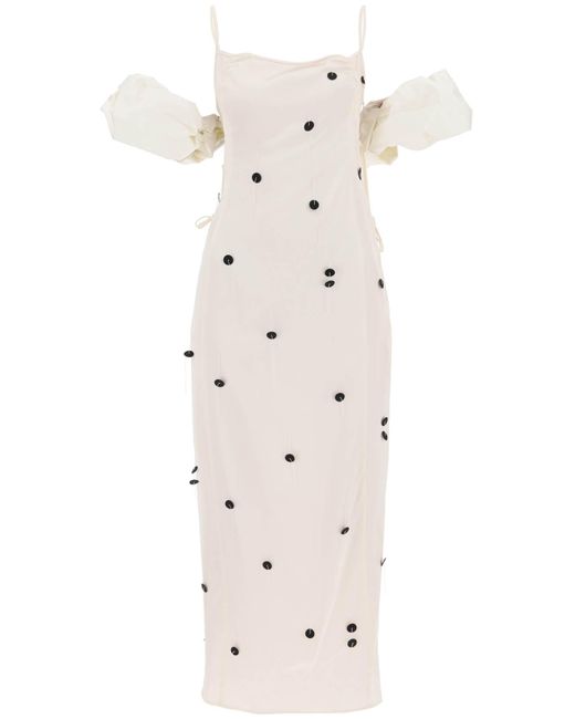 Jacquemus La Robe Chouchou slip dress with detachable sleeves