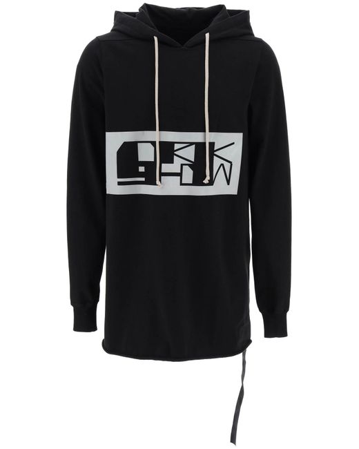 Drkshdw Maxi hoodie with logo print