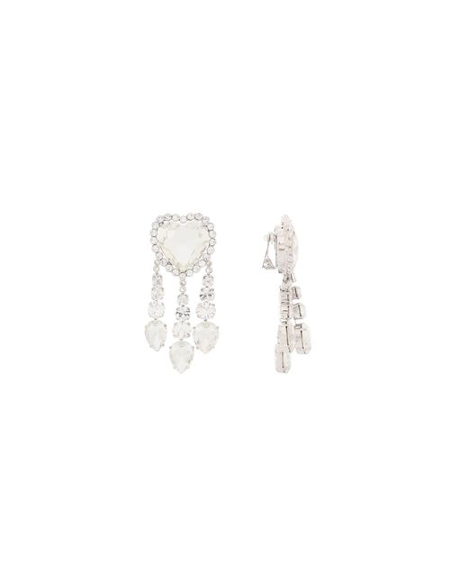 Alessandra Rich Heart earrings with pendants