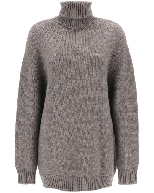 The Row Elu maxi turtleneck sweater alpaca and silk