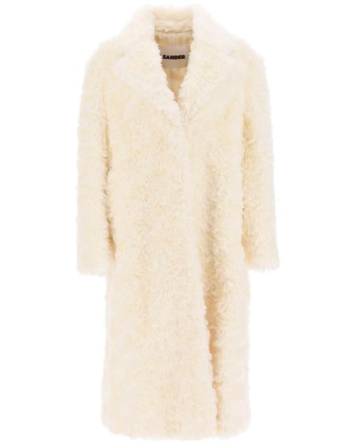 Jil Sander Eco-fur coat
