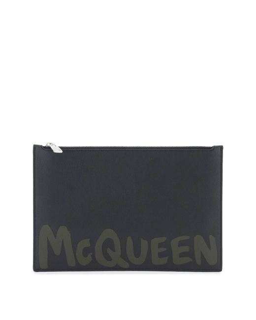 Alexander McQueen Graffiti flat pouch