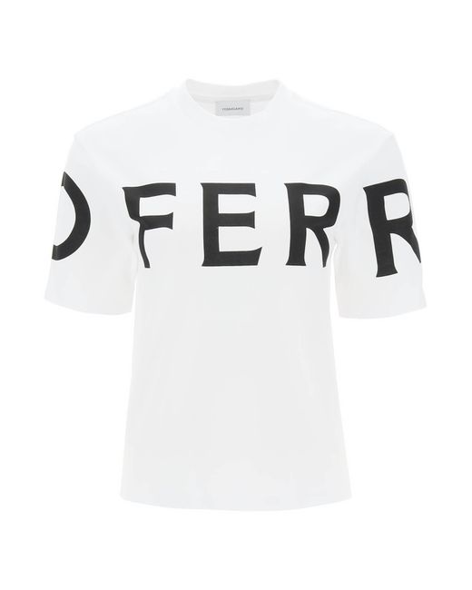 Ferragamo Short sleeve T-shirt with oversized logo