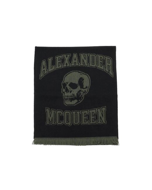 Alexander McQueen Varsity logo scarf