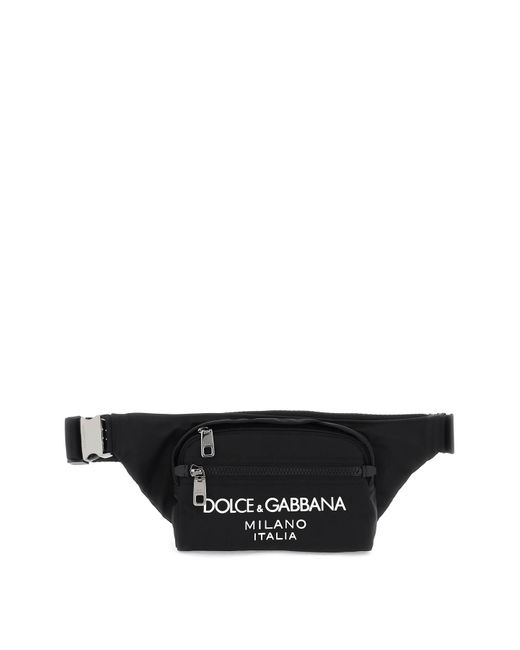 Dolce & Gabbana Nylon beltpack bag with logo