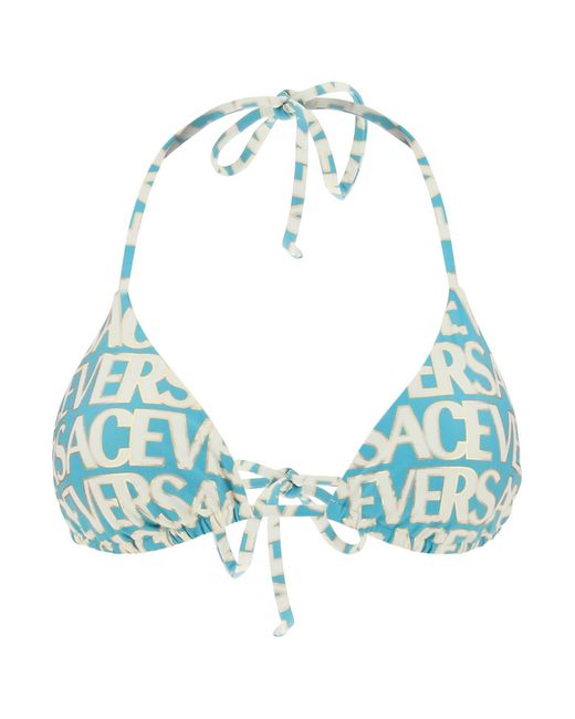 Versace Allover bikini top