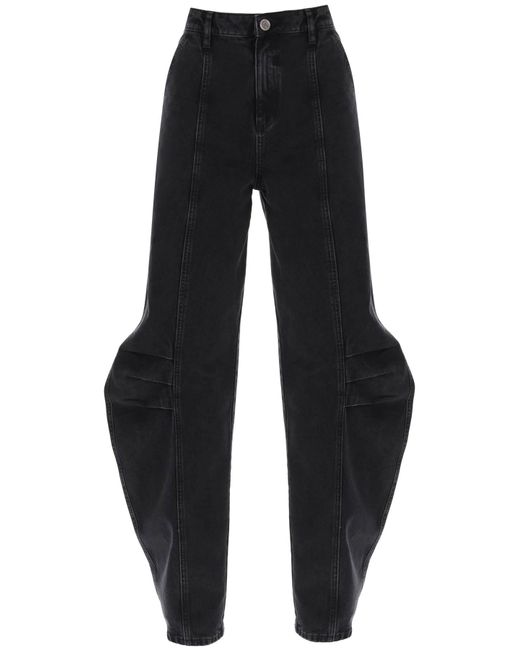 Rotate Baggy jeans with curved leg