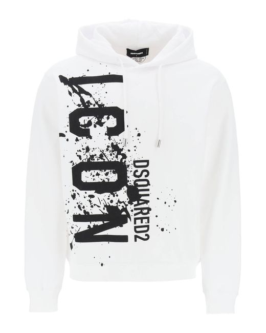 Dsquared2 Cool Fit hoodie with Icon Splash print