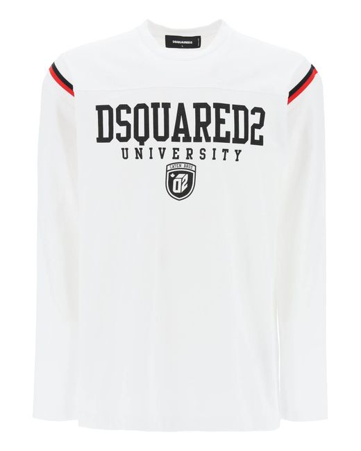 Dsquared2 Long-sleeved Varsity T-shirt