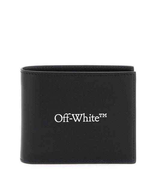 Off-White Bookish logo bi-fold wallet