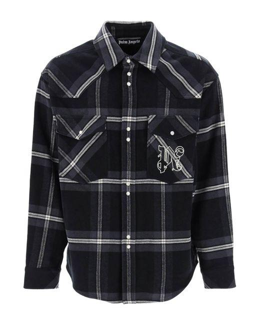 Palm Angels Check flannel overshirt