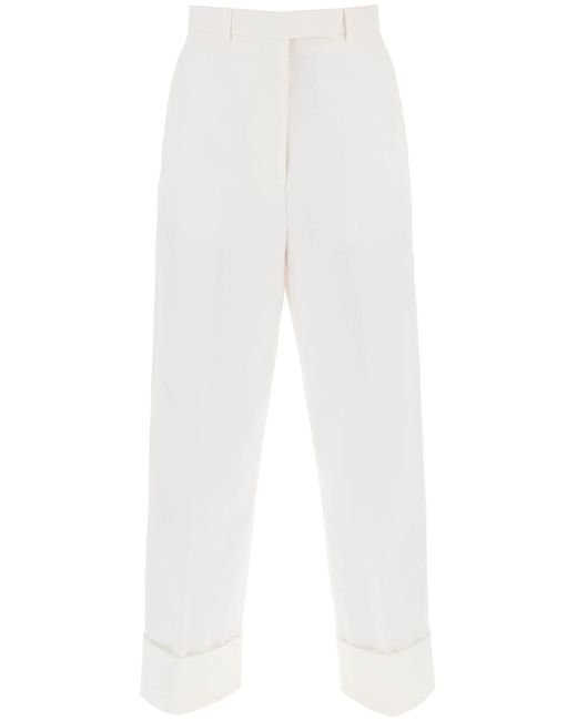 Thom Browne Cropped wide leg jeans