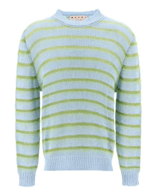 Marni Sweater striped cotton and mohair