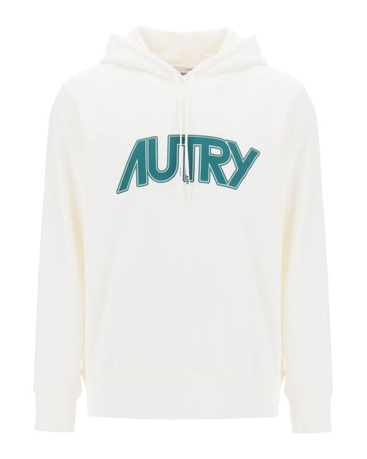 Autry Hoodie with maxi logo print