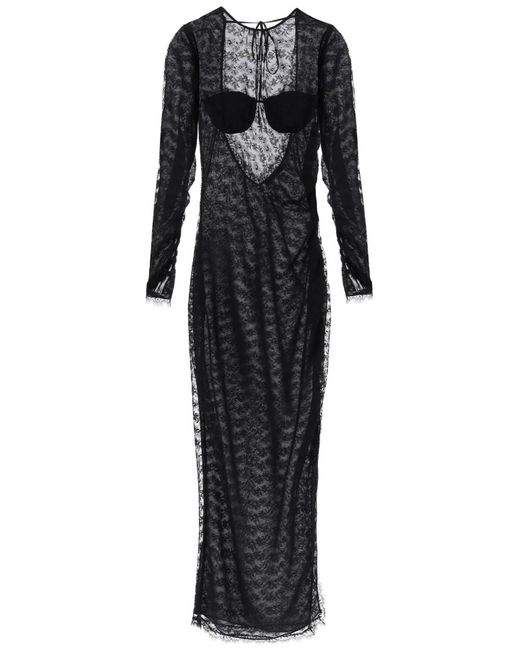 Alessandra Rich Long lace gown
