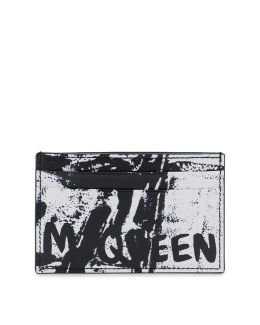 Alexander McQueen Graffiti cardholder