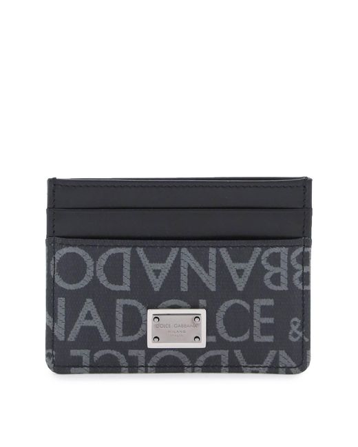 Dolce & Gabbana Coated jacquard cardholder
