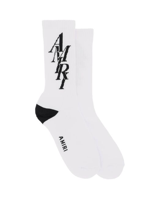 Amiri Stack logo socks