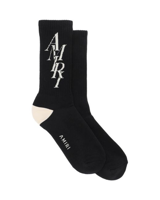 Amiri Socks with Stack logo