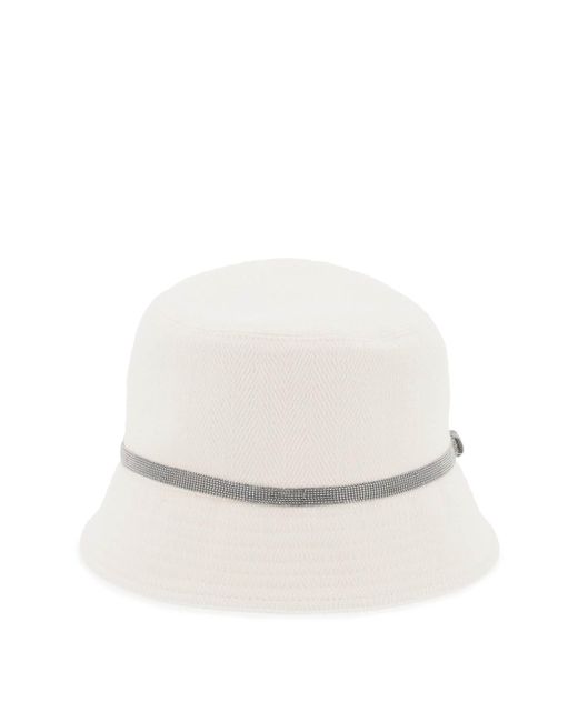Brunello Cucinelli Shiny Band Bucket Hat with