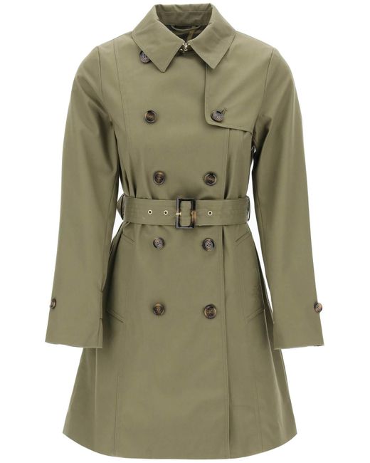 Barbour Double-Breasted Trench Coat for