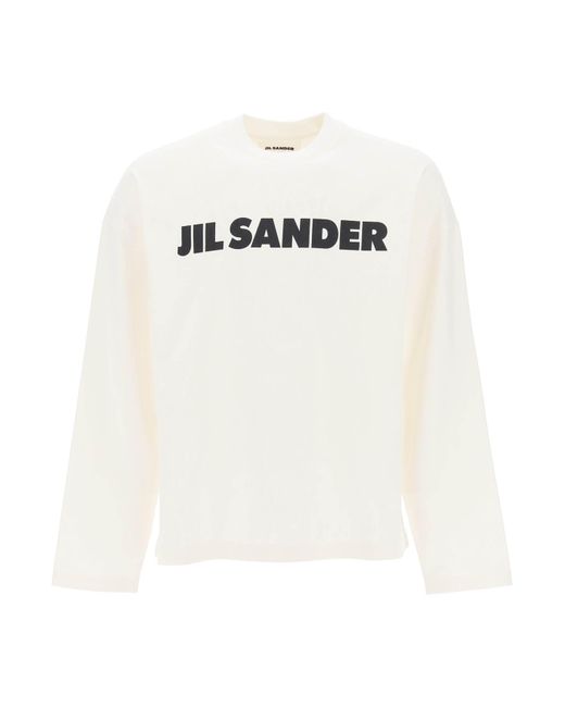 Jil Sander Long-sleeved T-shirt with logo