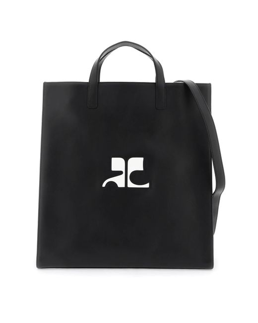 Courrèges Smooth leather Heritage tote bag 9