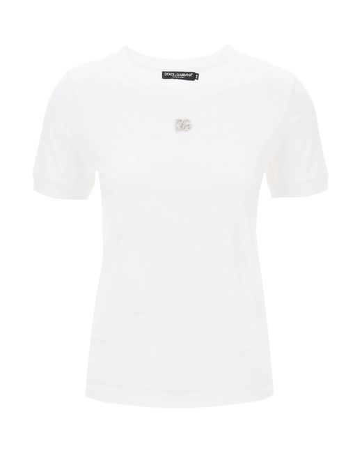 Dolce & Gabbana DG Crystal Logo T-shirt for