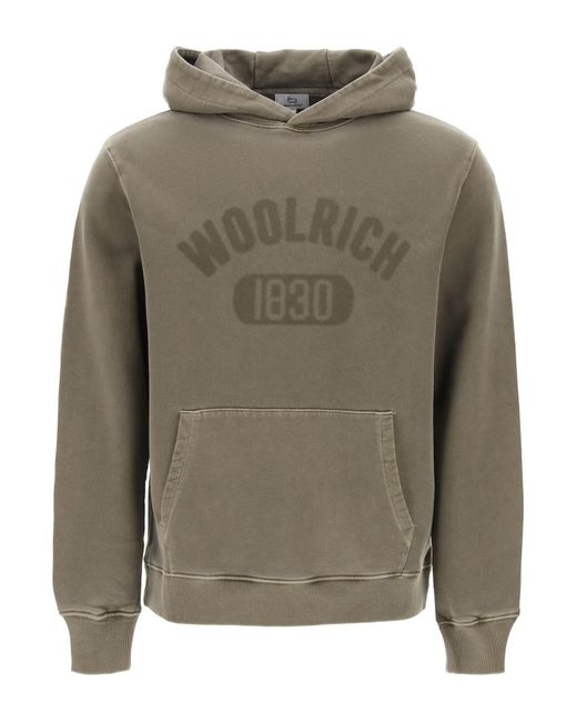 Woolrich Hooded sweatshirt with faded logo