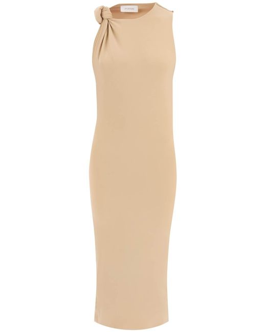 Sportmax Midi Nuble dress with knot detail on the