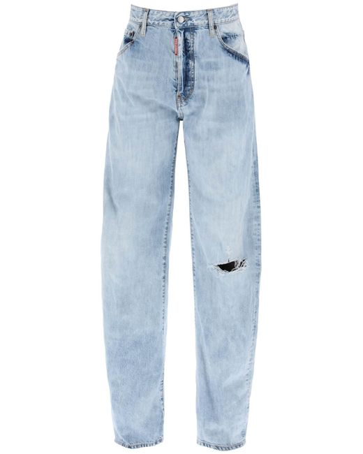 Dsquared2 Oversized jeans with destroyed